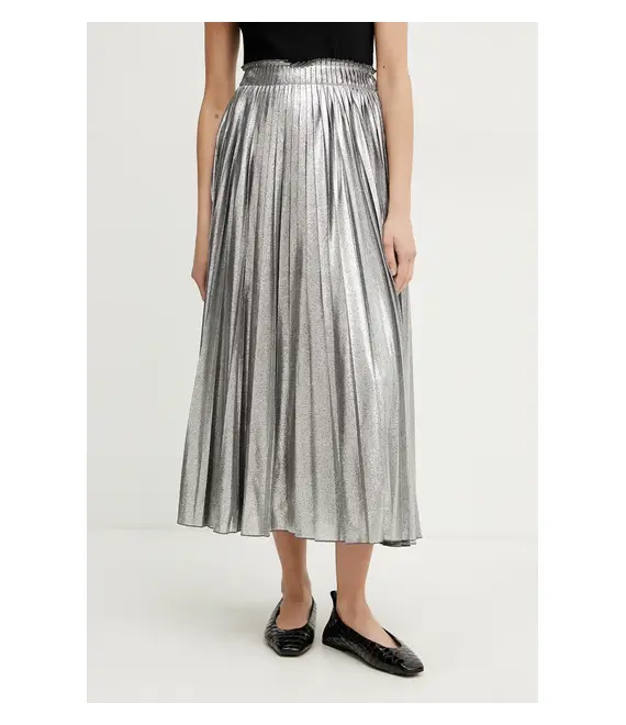 Φούστα Weekend Max Mara χρώμα: ασημί, 2515101051600