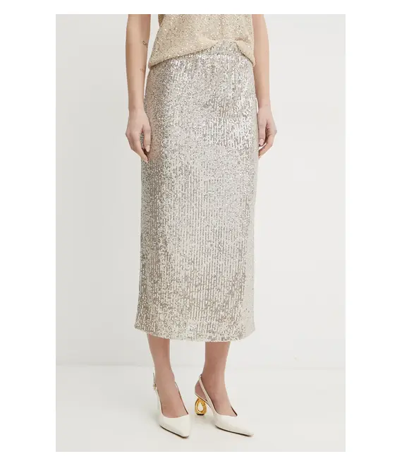 Φούστα Weekend Max Mara χρώμα: ασημί, 2515771011600
