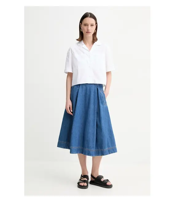Τζιν φούστα Weekend Max Mara χρώμα: μπλε, 2515101016600