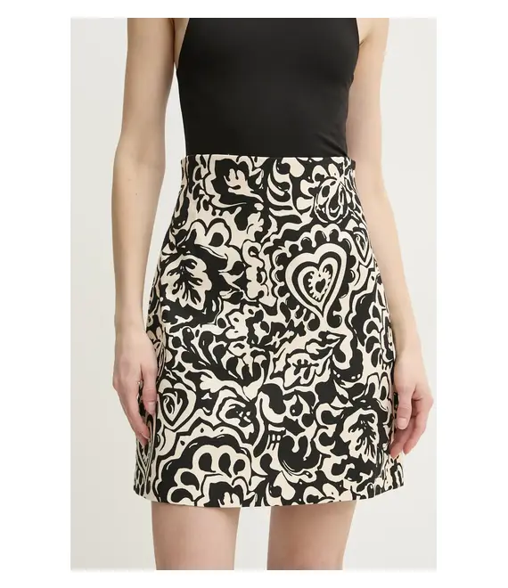 Φούστα Weekend Max Mara χρώμα: μπεζ, 2515101052600