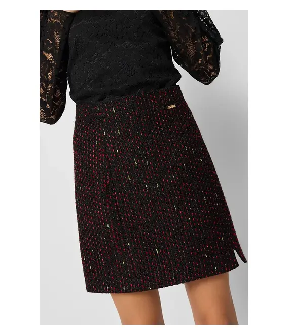 Φούστα Bizuu MILLET χρώμα: μαύρο, SPODNICA MILLET_CZARNY_AW24