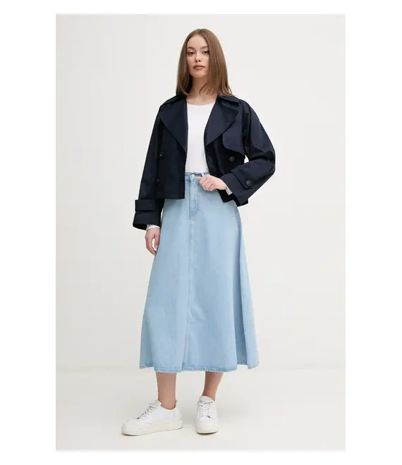 Τζιν φούστα United Colors of Benetton χρώμα: μπλε, 43C8D004K