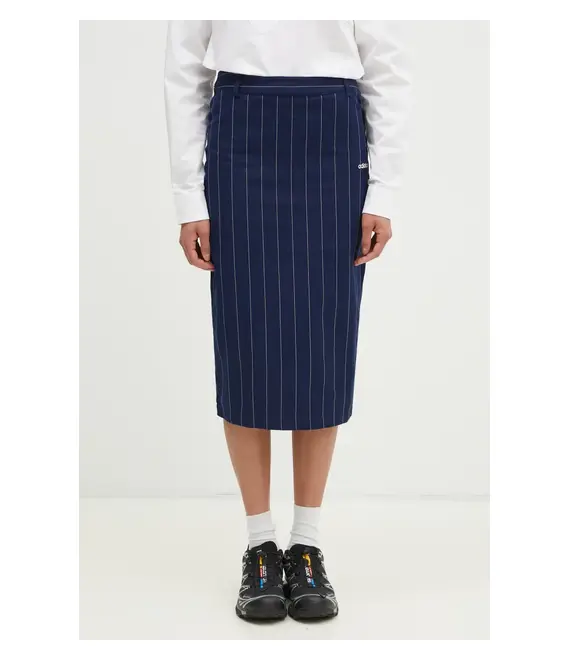 Φούστα adidas Originals Pencil Skirt χρώμα: ναυτικό μπλε, JD2576