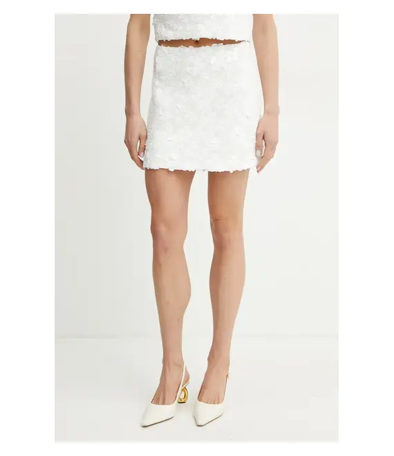 Φούστα MICHAEL Michael Kors χρώμα: άσπρο, MS570I0HHS