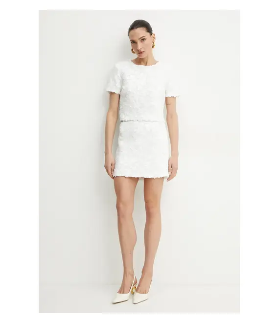 Φούστα MICHAEL Michael Kors χρώμα: άσπρο, MS570I0HHS