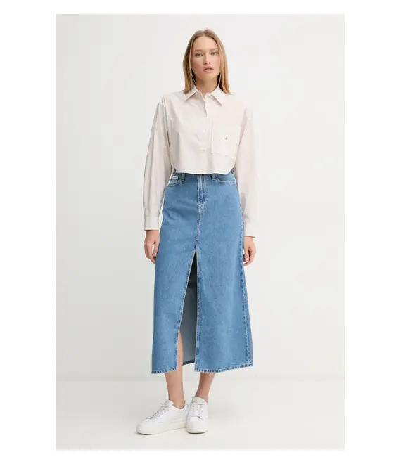 Τζιν φούστα Calvin Klein Jeans χρώμα: μπλε, J20J225192