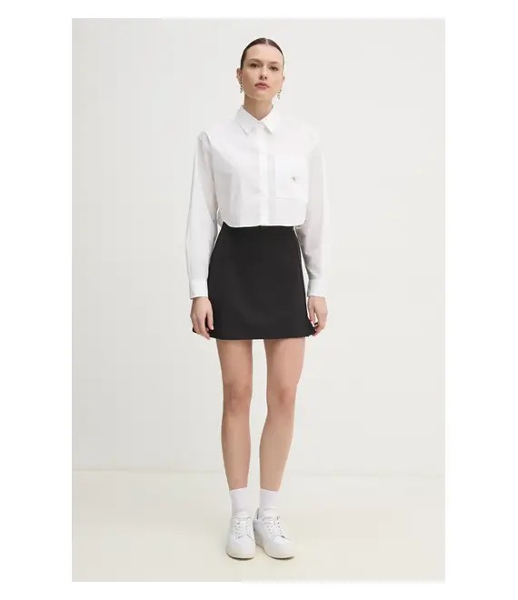 Φούστα Calvin Klein Jeans χρώμα: μαύρο, J20J225333