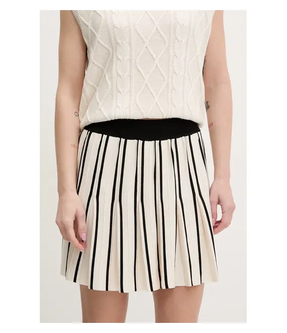 Φούστα Guess χρώμα: μπεζ, V5GD00 Z3D60