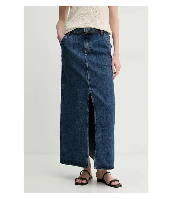 Τζιν φούστα G-Star Raw χρώμα: ναυτικό μπλε, D25979-D788