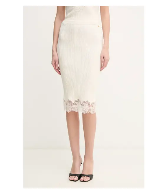 Φούστα Marciano Guess CANDICE χρώμα: μπεζ, 5GGD17 5872Z