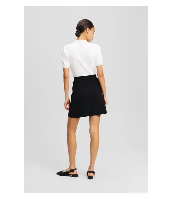 Φούστα Karl Lagerfeld χρώμα: μαύρο, A2W12024