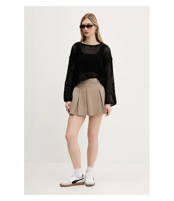 Φούστα Dickies χρώμα: μπεζ, DK0A4Z870DS1