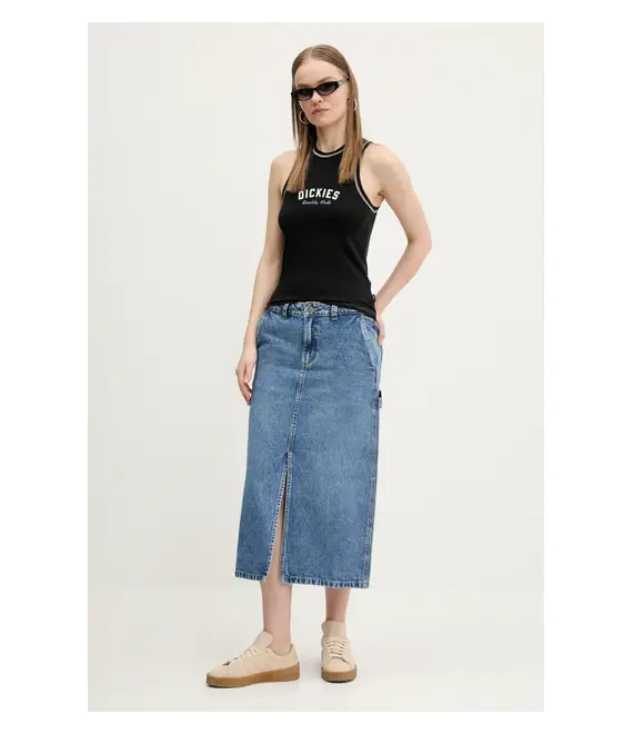 Τζιν φούστα Dickies χρώμα: ναυτικό μπλε, DK0A866SK211