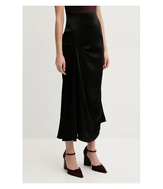 Φούστα Victoria Beckham χρώμα: μαύρο, 1225WSK006377A