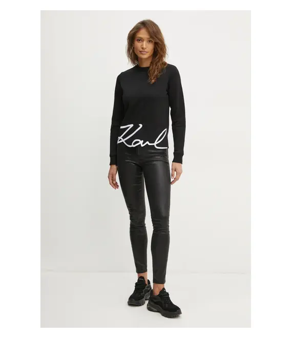 Τζιν παντελόνι Karl Lagerfeld χρώμα: μαύρο, A1W10134