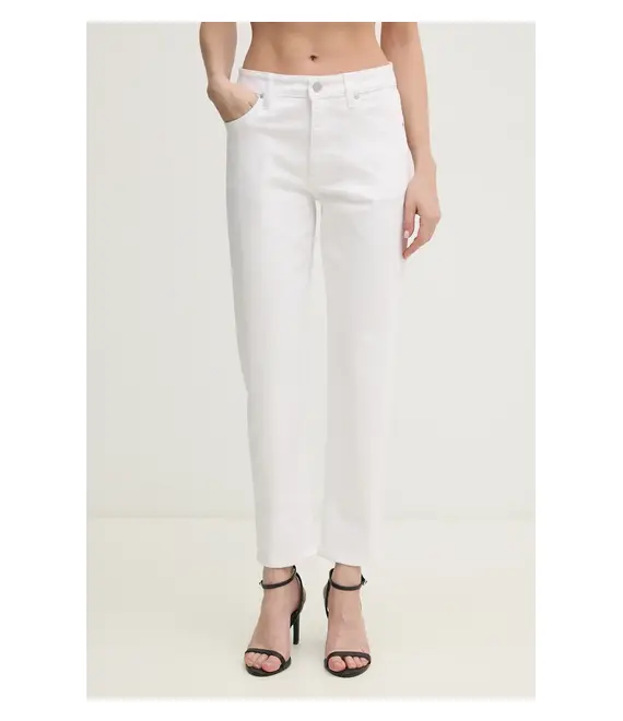 Τζιν παντελόνι Calvin Klein χρώμα: άσπρο, K20K208261
