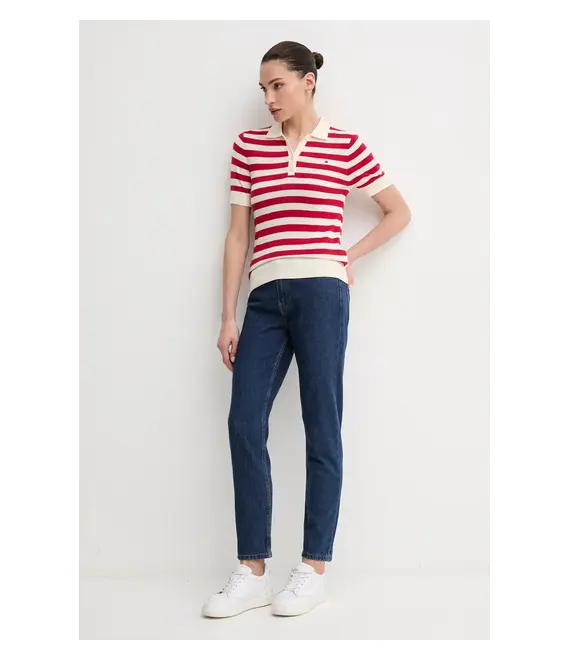 Τζιν παντελόνι Tommy Hilfiger χρώμα: ναυτικό μπλε, WW0WW44359
