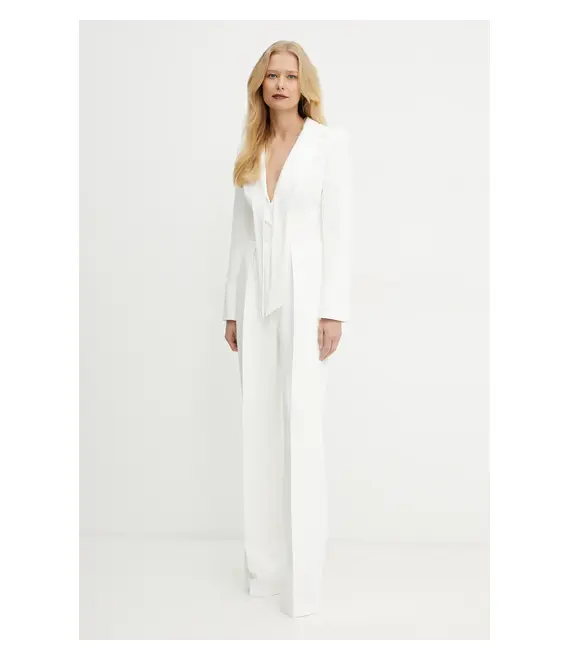 Ολόσωμη φόρμα Elisabetta Franchi χρώμα: μπεζ, TU00951E2