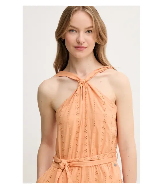 Βαμβακερή φόρμα Pepe Jeans EDITH χρώμα: πορτοκαλί, PL230514