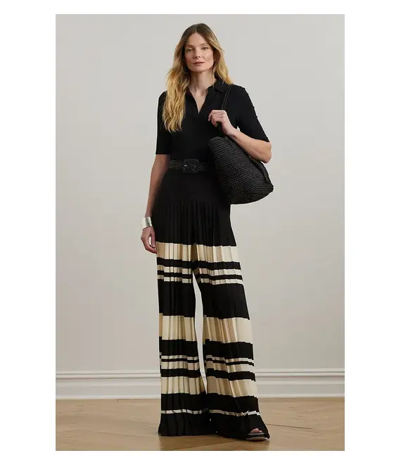 Παντελόνι Lauren Ralph Lauren χρώμα: μαύρο, 200970173