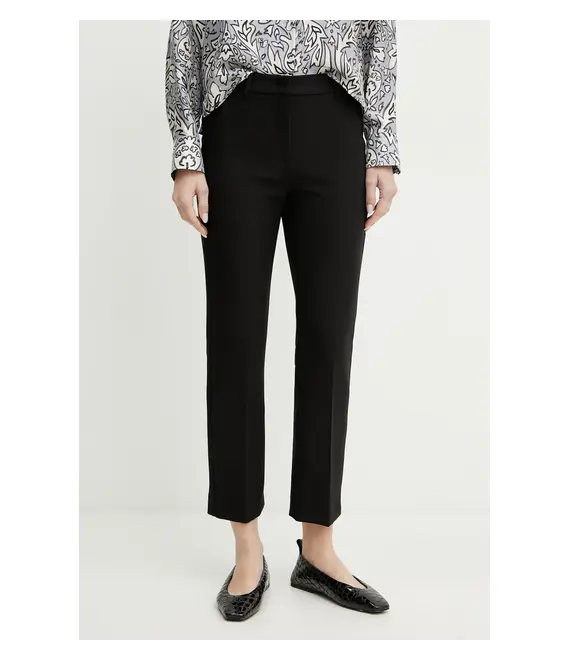 Παντελόνι Weekend Max Mara χρώμα: μαύρο, 2515131031600