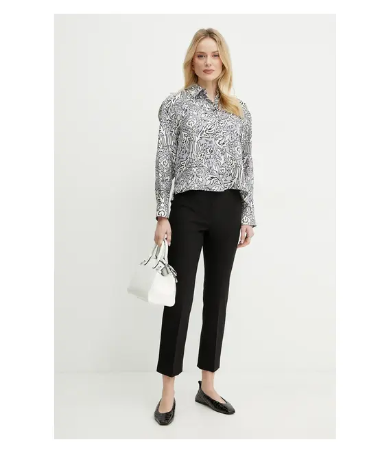 Παντελόνι Weekend Max Mara χρώμα: μαύρο, 2515131031600