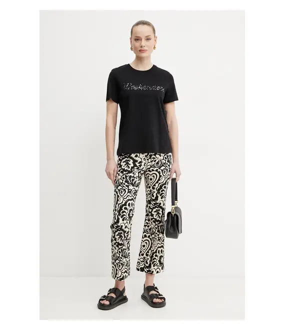 Παντελόνι Weekend Max Mara χρώμα: μαύρο, 2515131122600