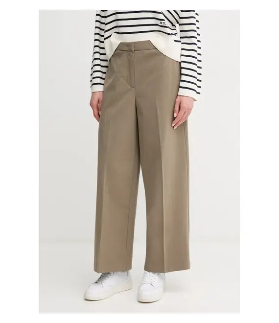 Παντελόνι Tommy Hilfiger χρώμα: μπεζ, WW0WW45463