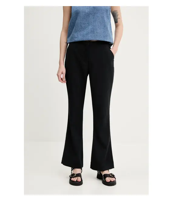 Παντελόνι Abercrombie & Fitch χρώμα: μαύρο, KI156-5077