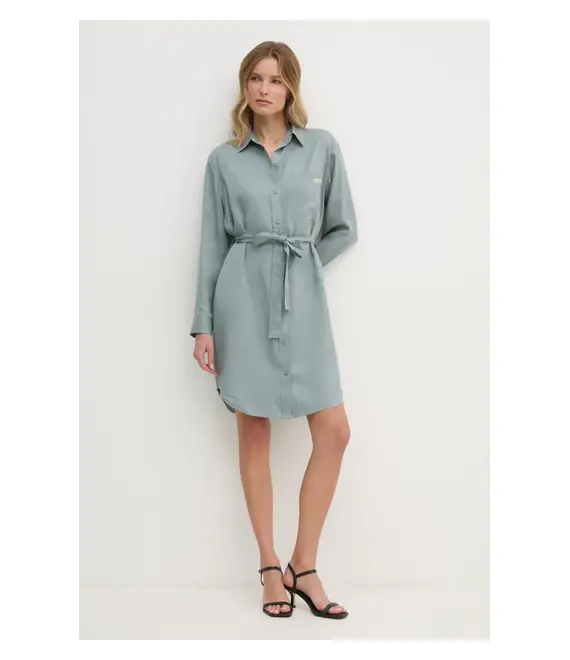 Φόρεμα Calvin Klein Jeans χρώμα: γκρι, J20J224819