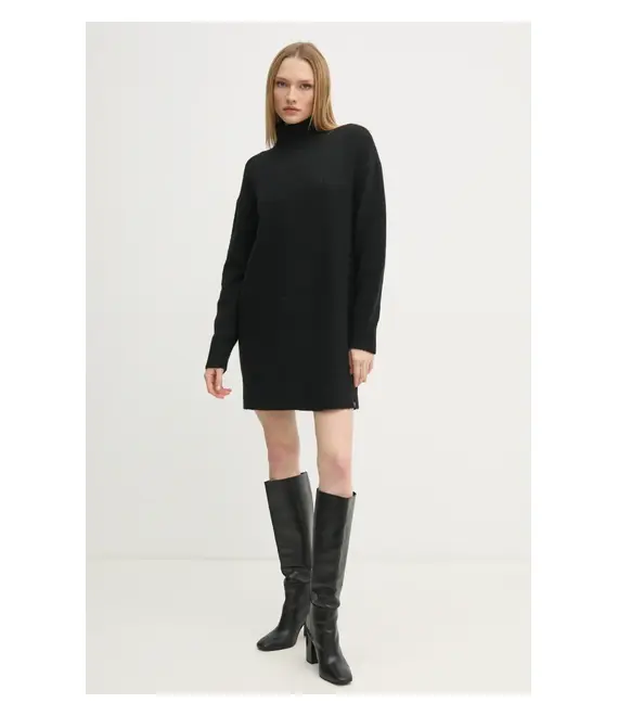 Φόρεμα Calvin Klein Jeans χρώμα: μαύρο, J20J225057