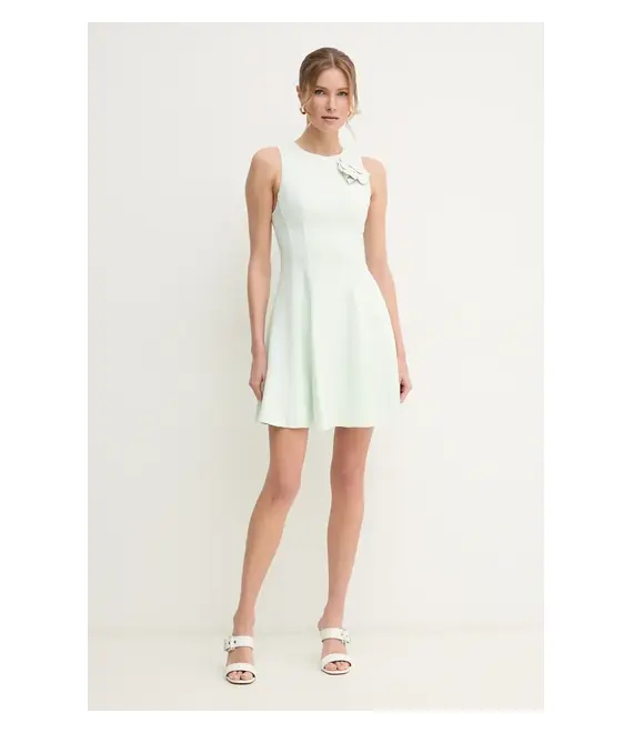 Φόρεμα Elisabetta Franchi χρώμα: πράσινο, AB76351E2