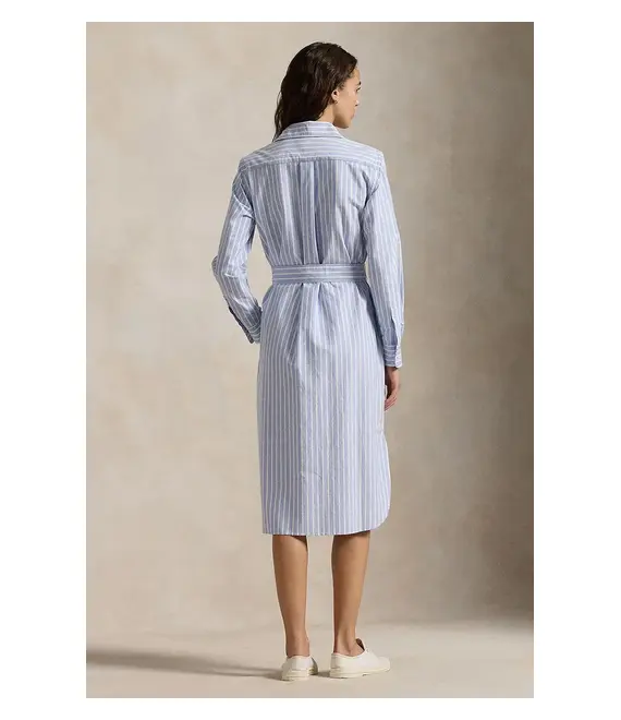 Βαμβακερό φόρεμα Polo Ralph Lauren χρώμα: μπλε, 211959901
