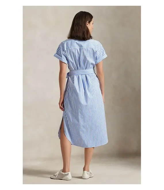 Βαμβακερό φόρεμα Polo Ralph Lauren χρώμα: μπλε, 211959911