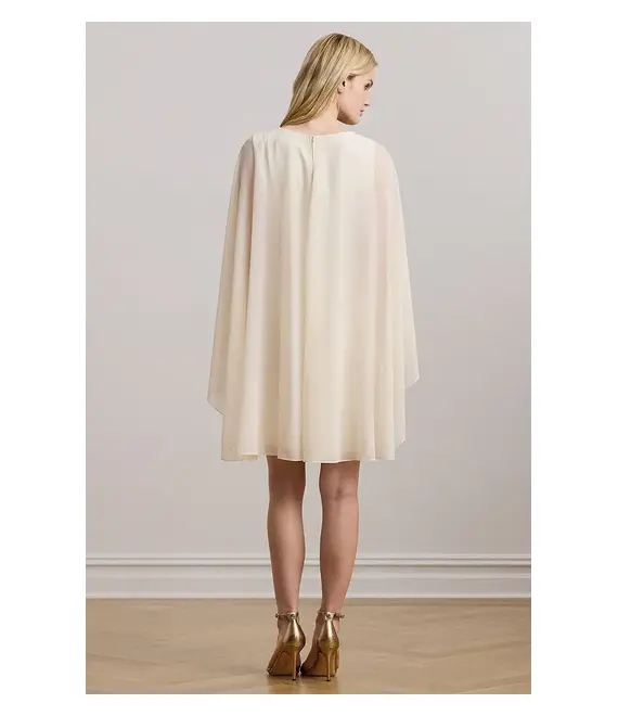 Φόρεμα Lauren Ralph Lauren χρώμα: μπεζ, 253957566