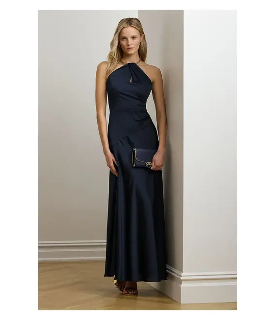 Φόρεμα Lauren Ralph Lauren χρώμα: ναυτικό μπλε, 253925627
