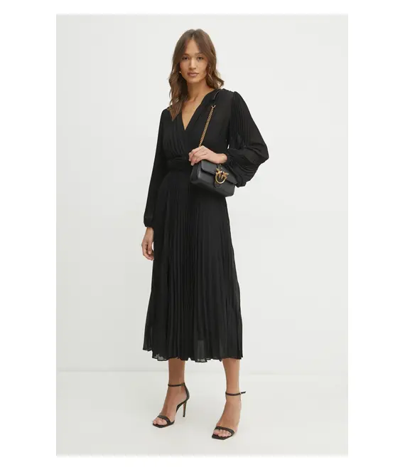 Φόρεμα Twinset χρώμα: μαύρο, 251TP2330