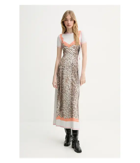 Φόρεμα Diesel D-ILE DRESS χρώμα: γκρι, A16602.0CLBP