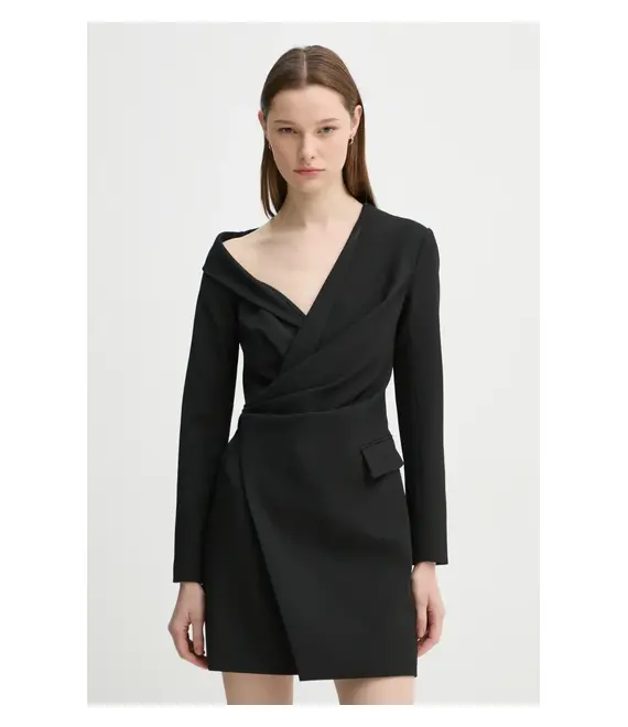 Φόρεμα A.L.C. χρώμα: μαύρο, 6DRES02536