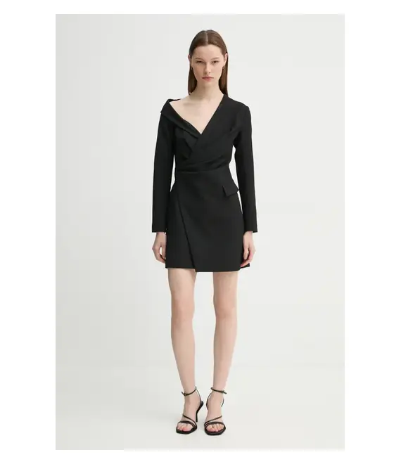 Φόρεμα A.L.C. χρώμα: μαύρο, 6DRES02536