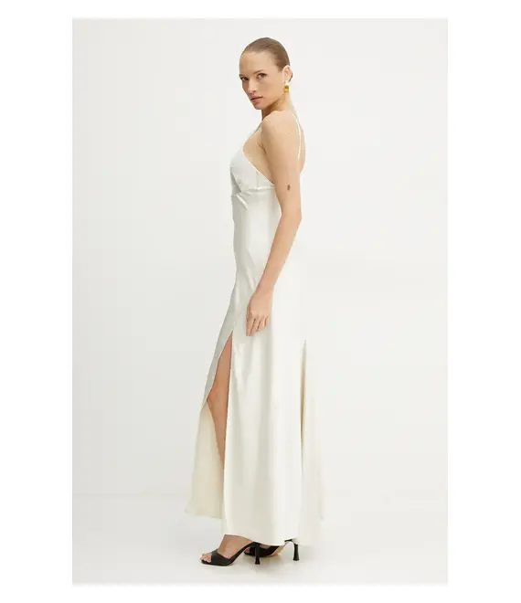Φόρεμα Patrizia Pepe χρώμα: μπεζ, 2A2877 A563