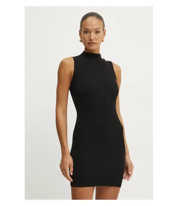 Φόρεμα Marciano Guess GRACE χρώμα: μαύρο, 5RGK08 5810Z