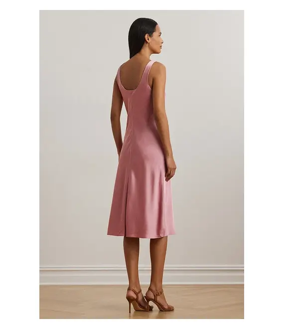 Φόρεμα Lauren Ralph Lauren χρώμα: ροζ, 200970168