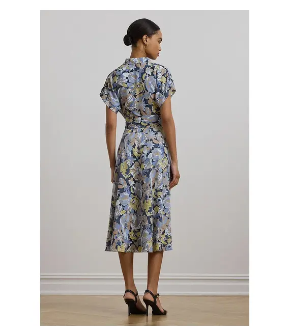 Φόρεμα Lauren Ralph Lauren χρώμα: μπλε, 250963461