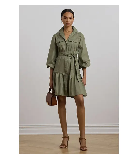 Φόρεμα Lauren Ralph Lauren χρώμα: πράσινο, 250963803