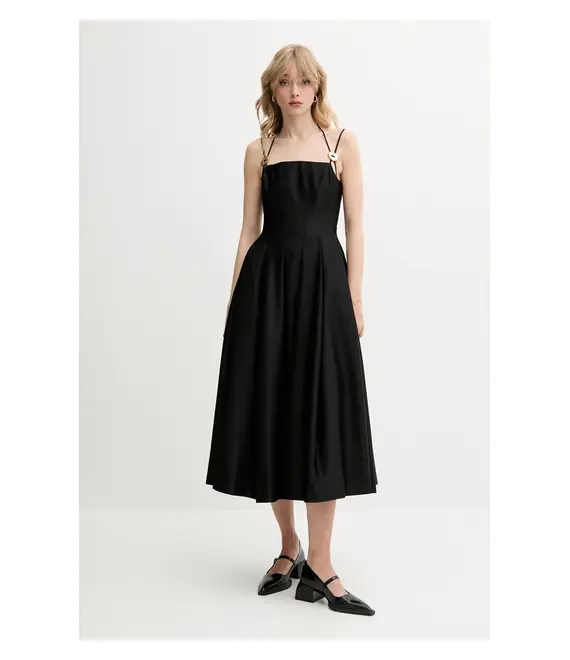 Φόρεμα Stine Goya χρώμα: μαύρο, SG-SS25-D092-2349