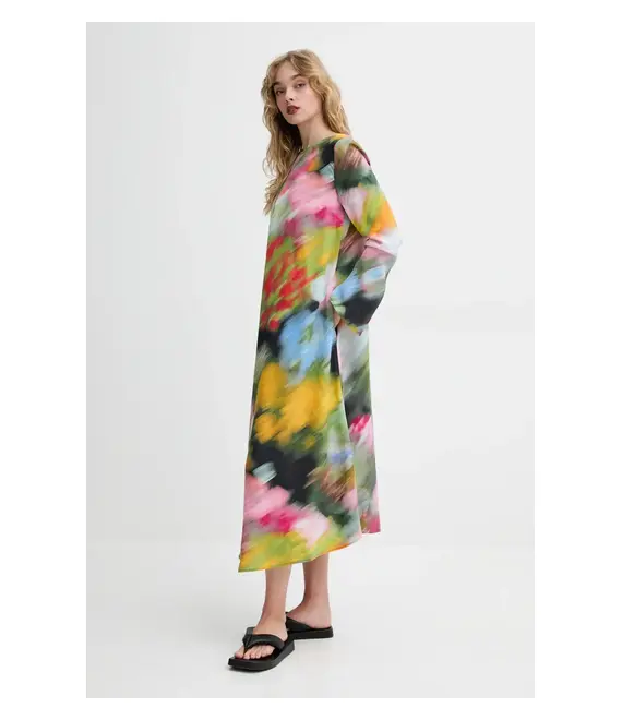 Φόρεμα Stine Goya χρώμα: πολύχρωμο, SG-SS25-D120-2263