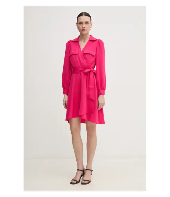 Φόρεμα Dkny χρώμα: ροζ, DD3K7484