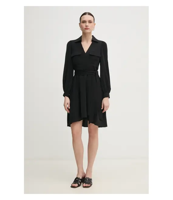 Φόρεμα Dkny χρώμα: μαύρο, DD3K7484