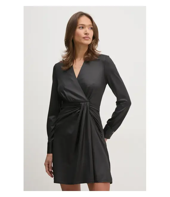 Φόρεμα Dkny χρώμα: μαύρο, DD4JL26A